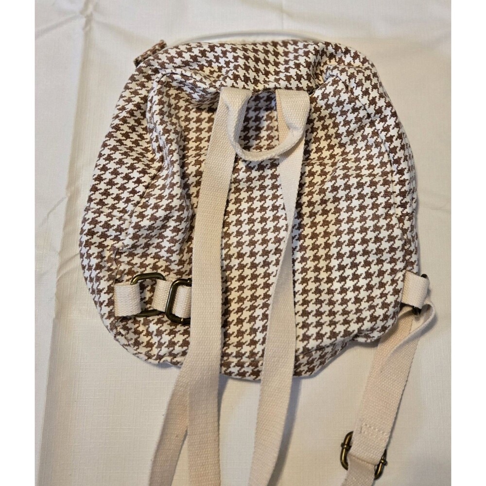 Billabong Mini Mama Houndstooth Backpack Purse Br… - image 6